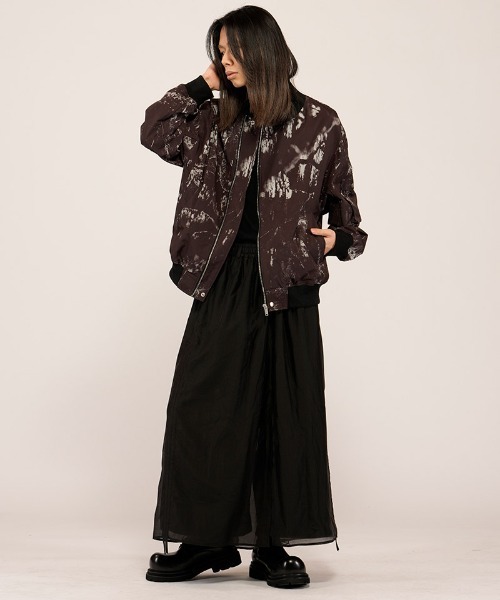 NO ID.（ノーアイディ）の「mj11497- ﾗｲﾀﾞｰｽBIG-MA-1-BLZ  ＭＡ-１ブルゾン(458006-456B)（MA-1・メンズ・ブラック/ブラック系その他・ONE SIZE）」の9枚目の写真