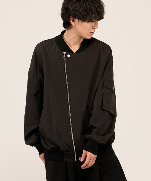 NO ID.（ノーアイディ）の「mj11497- ﾗｲﾀﾞｰｽBIG-MA-1-BLZ  ＭＡ-１ブルゾン(458006-456B)（MA-1・メンズ・ブラック/ブラック系その他・ONE SIZE）」の11枚目の写真