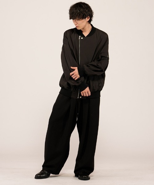 NO ID.（ノーアイディ）の「mj11497- ﾗｲﾀﾞｰｽBIG-MA-1-BLZ  ＭＡ-１ブルゾン(458006-456B)（MA-1・メンズ・ブラック/ブラック系その他・ONE SIZE）」の12枚目の写真