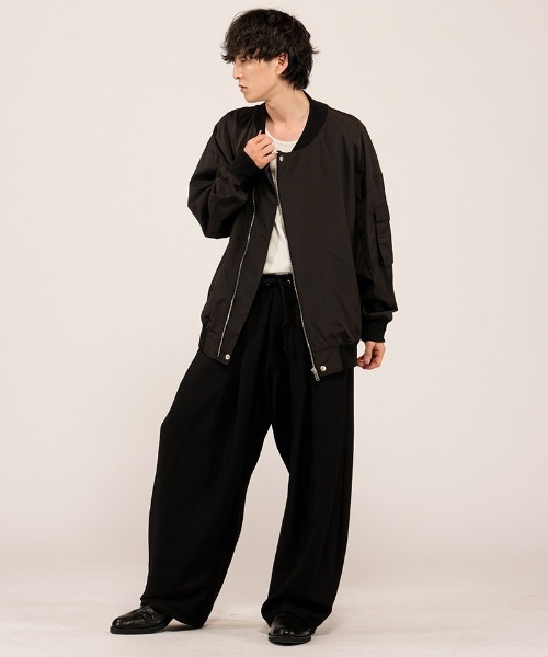 NO ID.（ノーアイディ）の「mj11497- ﾗｲﾀﾞｰｽBIG-MA-1-BLZ  ＭＡ-１ブルゾン(458006-456B)（MA-1・メンズ・ブラック/ブラック系その他・ONE SIZE）」の13枚目の写真