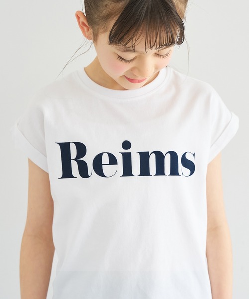 coca(coca)(コカ)の「キッズ 親子お揃いフレンチスリーブプリントTシャツ(Tシャツ/カットソー・キッズ・B/ライトピンク/ライトブルー/オートミール/ネイビー/チャコール/ベージュ/A・150/140/130/120)」の1枚目の写真