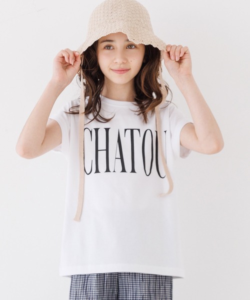 coca(coca)(コカ)の「キッズ 親子お揃いフレンチスリーブプリントTシャツ(Tシャツ/カットソー・キッズ・B/ライトピンク/ライトブルー/オートミール/ネイビー/チャコール/ベージュ/A・150/140/130/120)」の8枚目の写真