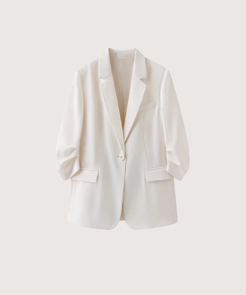 LA POMME petit(ラポミ・プチ)の「Ivory Motif Relaxed Jacket 3 Items Set Up(セットアップ・レディース・アイボリー・LARGE/MEDIUM/SMALL)」の4枚目の写真