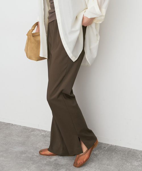 Spick & Span（スピックアンドスパン）の「《追加》スリットイージーパンツ（スラックス・レディース・ブラック系その他・40/38/36）」の12枚目の写真