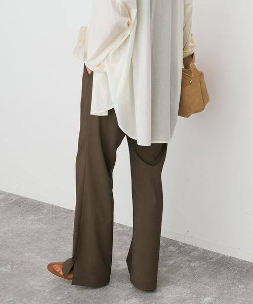 Spick & Span（スピックアンドスパン）の「《追加》スリットイージーパンツ（スラックス・レディース・ブラック系その他・40/38/36）」の13枚目の写真