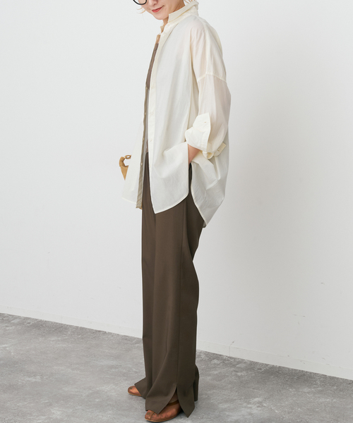 Spick & Span（スピックアンドスパン）の「《追加》スリットイージーパンツ（スラックス・レディース・ブラック系その他・40/38/36）」の14枚目の写真