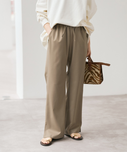 Spick & Span（スピックアンドスパン）の「《追加》スリットイージーパンツ（スラックス・レディース・ブラック系その他・40/38/36）」の16枚目の写真