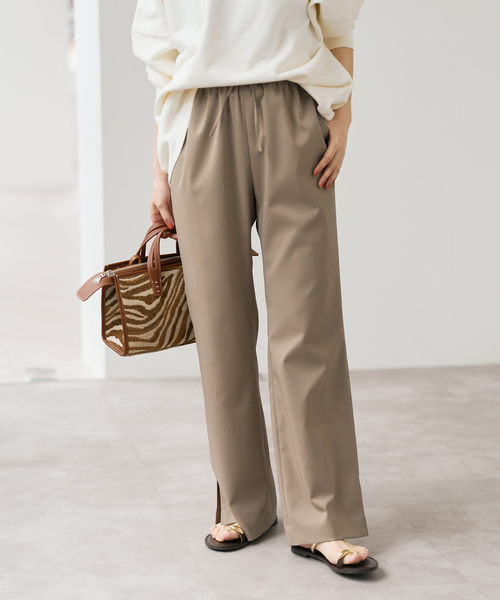 Spick & Span（スピックアンドスパン）の「《追加》スリットイージーパンツ（スラックス・レディース・ブラック系その他・40/38/36）」の17枚目の写真