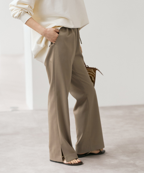 Spick & Span（スピックアンドスパン）の「《追加》スリットイージーパンツ（スラックス・レディース・ブラック系その他・40/38/36）」の19枚目の写真