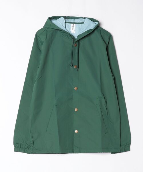 INDEPENDENT(インディペンデント)の「【T18】【INDEPENDENT/インデペンデント】HOODED WATER RESISTANT WINDBREAKER JKT(ナイロンジャケット・メンズ・ネイビー/グリーン・SMALL)」の1枚目の写真