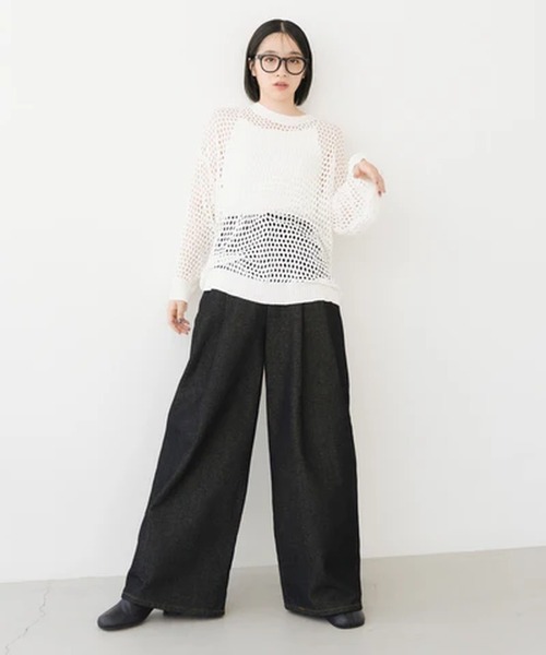 merrylatte(メリーラテ)の「メッシュオーバートップス【IROHANI】(Tシャツ/カットソー・レディース・ホワイト・FREE)」の22枚目の写真