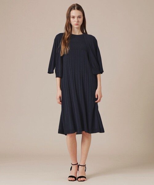 MACKINTOSH LONDON(マッキントッシュ ロンドン)の「【eclat5月号掲載】【Bray Bolero/ブレイボレロ】エアリーホールガーメントボレロ(カーディガン/ボレロ・レディース・ネイビー/ホワイト系その他/パープル系その他4・38)」の5枚目の写真