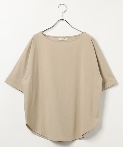studio CLIP（スタディオクリップ）の「【接触冷感】ロールアップスリーブTシャツ（Tシャツ/カットソー・レディース・オフホワイト/ネイビー/イエロー/ベージュ・MEDIUM/LARGE）」の19枚目の写真