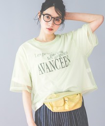 2WAYチュールレイヤーTシャツ