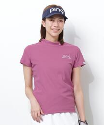 PING（ピン）の「【PING APPAREL】ＰＥカノコ半袖ハイネックシャツ（Tシャツ/カットソー）」