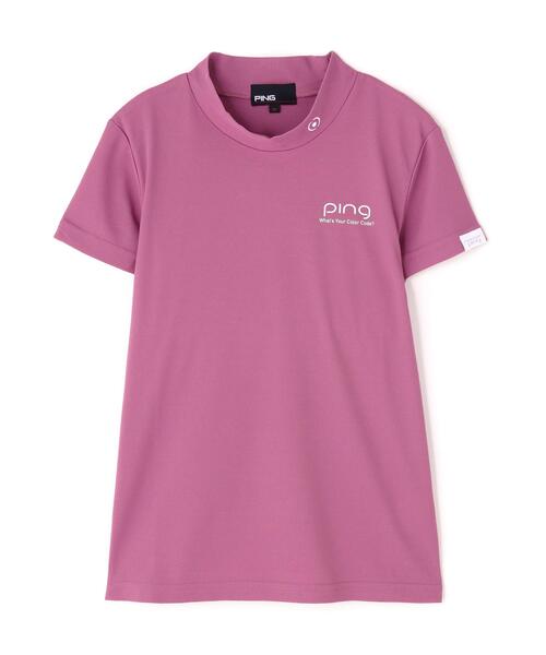 PING(ピン)の「【PING APPAREL】PEカノコ半袖ハイネックシャツ(Tシャツ/カットソー・レディース・ブラック/ホワイト/グレー/カーキ/オレンジ/イエロー/ブルー/ピンク/レッド/ブラウン・LL/M/S/L)」の11枚目の写真