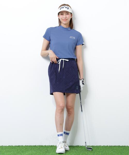 PING(ピン)の「【PING APPAREL】PEカノコ半袖ハイネックシャツ(Tシャツ/カットソー・レディース・ブラック/ホワイト/グレー/カーキ/オレンジ/イエロー/ブルー/ピンク/レッド/ブラウン・LL/M/S/L)」の22枚目の写真