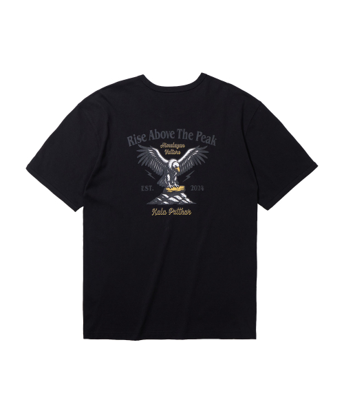 KALAPATTHAR(カラパタール)の「BACK KP SLOGAN EAGLE GRAPHIC RINGER T-SHIRT - BLACK(Tシャツ/カットソー・メンズ・その他・MEDIUM/LARGE/X-LARGE)」の5枚目の写真