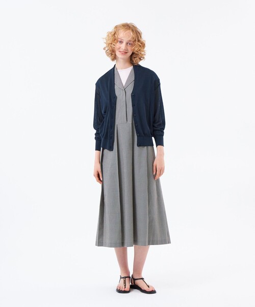 MACKINTOSH PHILOSOPHY(マッキントッシュ フィロソフィー)の「【WEB&一部店舗限定】【Heavenly Sheer Knit】ドルマンカーディガン(カーディガン/ボレロ・レディース・ダークネイビー/ライトイエロー/グレー系その他/ブルー・38)」の7枚目の写真