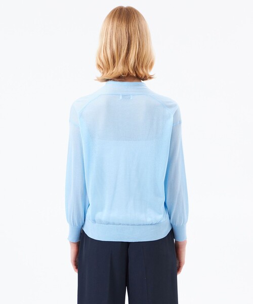 MACKINTOSH PHILOSOPHY(マッキントッシュ フィロソフィー)の「【WEB&一部店舗限定】【Heavenly Sheer Knit】ドルマンカーディガン(カーディガン/ボレロ・レディース・ダークネイビー/ライトイエロー/グレー系その他/ブルー・38)」の11枚目の写真