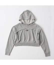 repipi armario（レピピ アルマリオ）の「repipi armario レピピアルマリオ スウェットパーカー ショート丈 ゆったり（パーカー）」