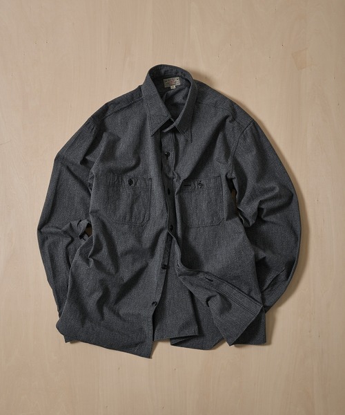 Buzz Rickson コットンコバートワークシャツ BUZZ RICKSON'S/バズリクソンズ】COTTON COVERT WORK SHIRT（シャツ