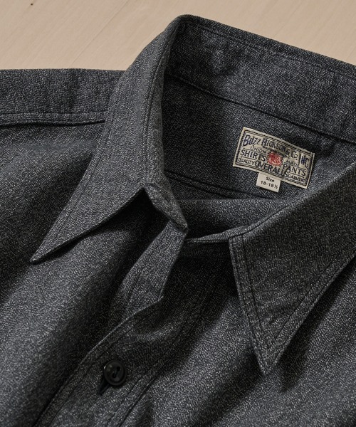 Buzz Rickson's(バズリクソンズ)の「【BUZZ RICKSON'S/バズリクソンズ】COTTON COVERT WORK SHIRT(シャツ/ブラウス・メンズ・ブラック・XL/L/XXL)」の3枚目の写真
