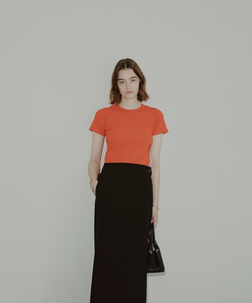 Demi-Luxe BEAMS（デミルクス ビームス）の「【8/6値下げ】ブークレ クルーネック Tシャツ（ニット/セーター・レディース・ブラウン/オレンジ/グリーン系その他・ONE SIZE）」の10枚目の写真