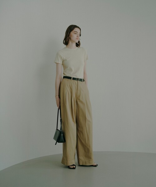 Demi-Luxe BEAMS（デミルクス ビームス）の「【8/6値下げ】ブークレ クルーネック Tシャツ（ニット/セーター・レディース・ブラウン/オレンジ/グリーン系その他・ONE SIZE）」の11枚目の写真