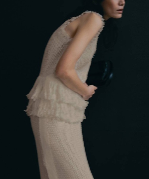anuke（アンヌーク）の「Crochet Knit Skirt 62610804（スカート・メンズ・ブラック/オフホワイト・36/38）」の18枚目の写真