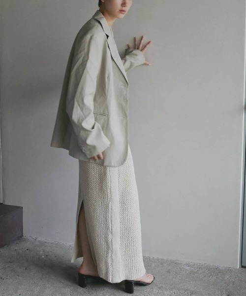 anuke（アンヌーク）の「Crochet Knit Skirt 62610804（スカート・メンズ・ブラック/オフホワイト・36/38）」の15枚目の写真