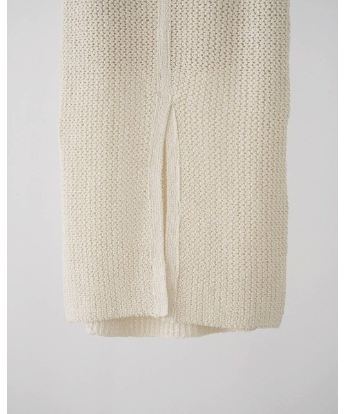 anuke（アンヌーク）の「Crochet Knit Skirt 62610804（スカート・メンズ・ブラック/オフホワイト・36/38）」の5枚目の写真