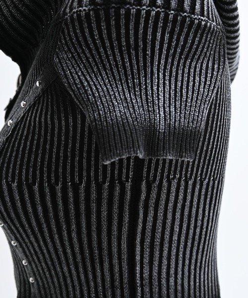 REFLEM(レフレム)の「『REFLEM/レフレム』オフショルZIPニットトップス(その他トップス・レディース・チャコールグレー/ブラック・FREE)」の20枚目の写真