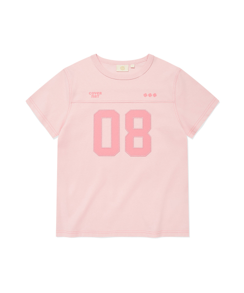 COVERNAT WOMAN(カバーナットウーマン)の「ウーマンナンバーロゴTシャツピンク(Tシャツ/カットソー・レディース・その他・WM/WS)」の2枚目の写真