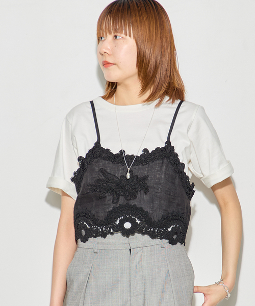 journal standard L'essage（ジャーナルスタンダードレサージュ）の「《追加》MAURIZIO MYKONOS/マウリツィオ ミコノス TOP：ブラウス W08560781（シャツ/ブラウス・レディース・ブラック/ホワイト・MEDIUM）」の6枚目の写真
