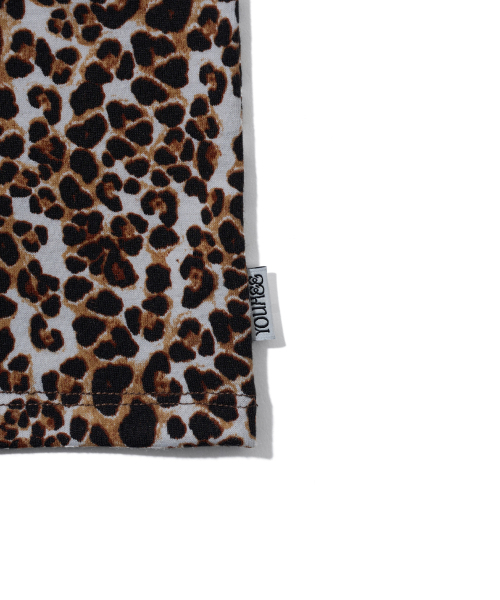YOUHEE(ユヒ)の「LEOPARD LETTERING T-SHIRTS_BROWN(Tシャツ/カットソー・レディース・その他・FREE)」の7枚目の写真