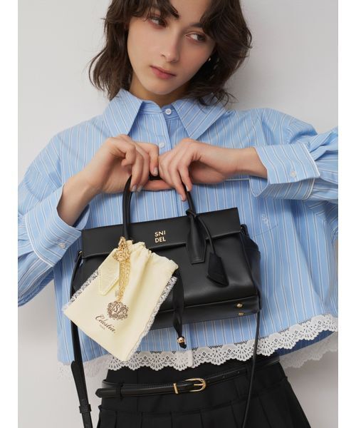 SNIDEL(スナイデル)の「レースディティールストライプシャツ(シャツ/ブラウス・レディース・イエロー/ピンク/ライトブルー・F)」の21枚目の写真