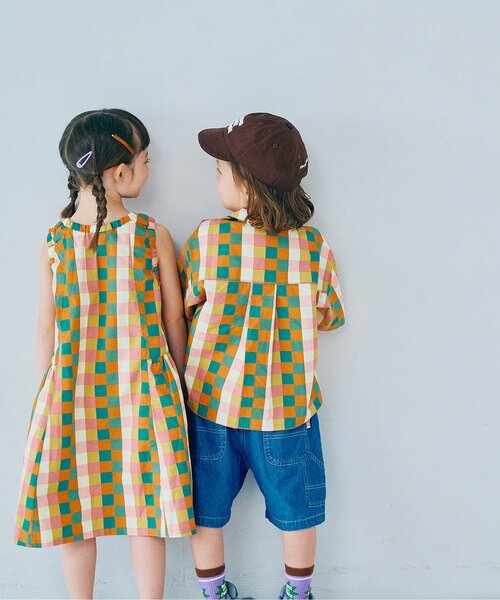 p.premier（ピードットプルミエ）の「イロチ買いしたい総柄半袖開襟シャツ（シャツ/ブラウス・キッズ・アイボリー/イエロー/その他11/グリーン/ブラウン/ブルー・140/130/120/110/100/90/80）」の22枚目の写真