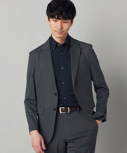 COMME CA MEN（コムサメン）の「【抗菌・消臭】【市松柄】ジャカードジャージー 半袖ドレスシャツ（シャツ/ブラウス・メンズ・ネイビー/ライトグレー・S/L/M）」の17枚目の写真