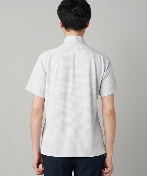 COMME CA MEN（コムサメン）の「【抗菌・消臭】【市松柄】ジャカードジャージー 半袖ドレスシャツ（シャツ/ブラウス・メンズ・ネイビー/ライトグレー・S/L/M）」の21枚目の写真