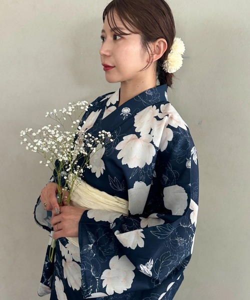 MYMOOD.(マイムード)の「浴衣2点セット(浴衣/帯)選べる6柄♪1枚仕立てで着付け楽々 1人で着られる(浴衣/帯)■動画あり(浴衣・レディース・その他1/その他2/その他3/その他4/その他5/その他6・FREE)」の8枚目の写真