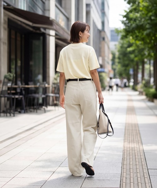 STYLE DELI（スタイルデリ）の「風合い加工ストレートコットンワイドパンツ（その他パンツ・レディース・ライトベージュ・L/M/S）」の6枚目の写真