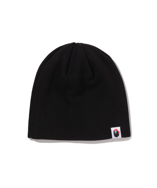 A BATHING APE(アベイシングエイプ)の「APE CROSSBONE KNIT CAP(ハット・メンズ・ブラック/ホワイト・FREE)」の4枚目の写真