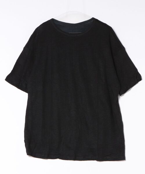 LAULEN(ローレン)の「2set layered tops /2SETレイヤードトップス(Tシャツ/カットソー・レディース・ホワイト/カーキ/ブラック・FREE)」の2枚目の写真