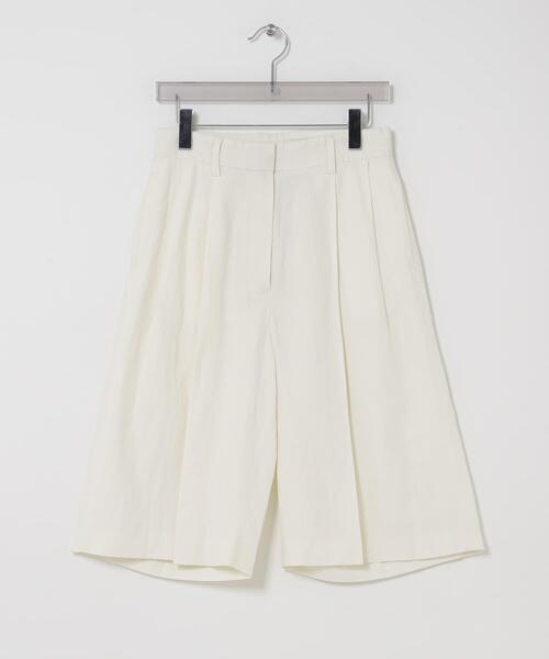 URBAN RESEARCH(アーバンリサーチ)の「new basic SILK LINEN HALF PANTS(その他パンツ・レディース・ホワイト/ブラック・38/36)」の4枚目の写真