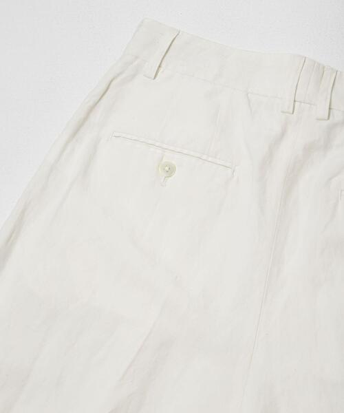 URBAN RESEARCH(アーバンリサーチ)の「new basic SILK LINEN HALF PANTS(その他パンツ・レディース・ホワイト/ブラック・38/36)」の5枚目の写真