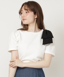 SWINGLE | 【5/8(Fri)発売】ショルダーリボンカットソー(Tシャツ/カットソー)