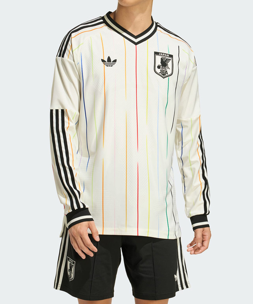adidas（アディダス）の「adidas（アディダス）W-CUP 2026/27 JFA AWAY AUTHENTIC（Tシャツ/カットソー・メンズ・アイボリー・X-LARGE/LARGE/MEDIUM）」の2枚目の写真