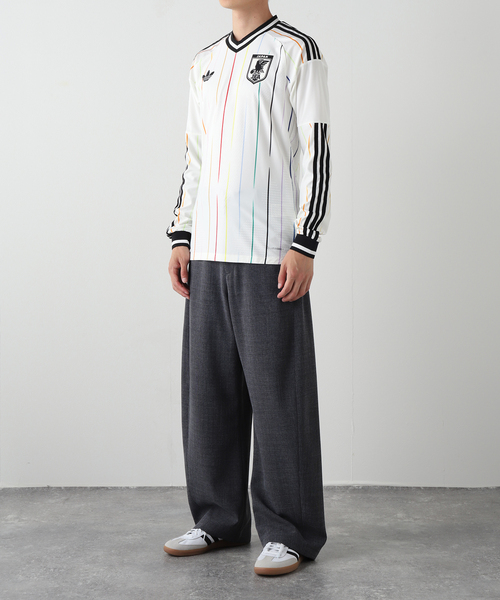 adidas（アディダス）の「adidas（アディダス）W-CUP 2026/27 JFA AWAY AUTHENTIC（Tシャツ/カットソー・メンズ・アイボリー・X-LARGE/LARGE/MEDIUM）」の6枚目の写真