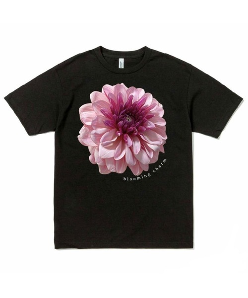 BLOOMING CHARM(ブルーミングチャーム)の「Flower print big T-shirt(Tシャツ/カットソー・レディース・ブラック・X-LARGE)」の2枚目の写真